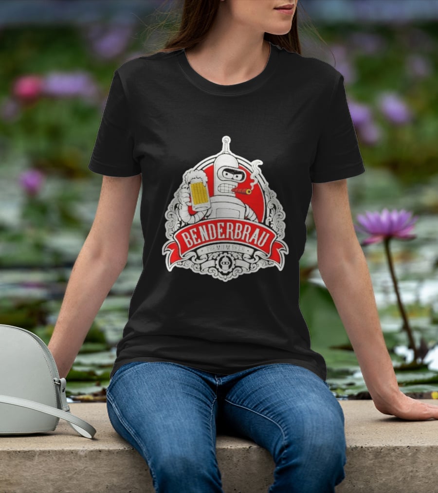 Benderbrau Premium Beer Futurama Bender T-Shirt