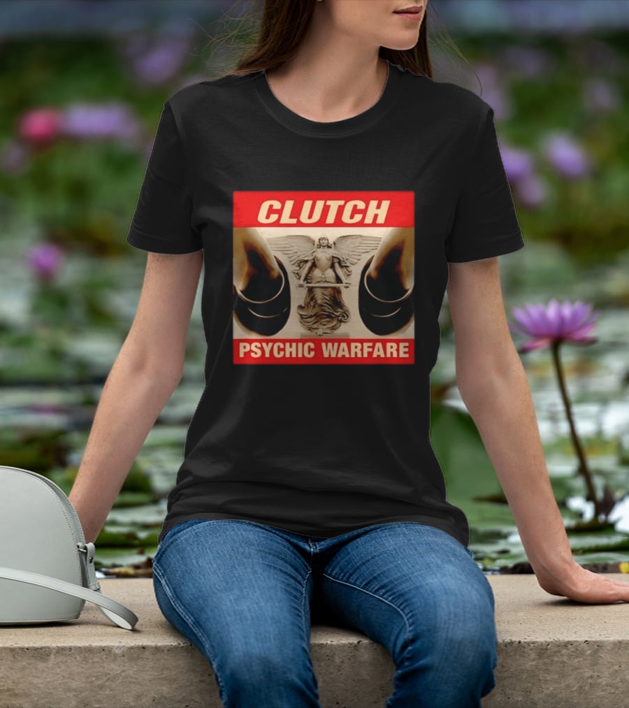 Clutch Psychic Warfare Angel Hard Rock Music T-Shirt
