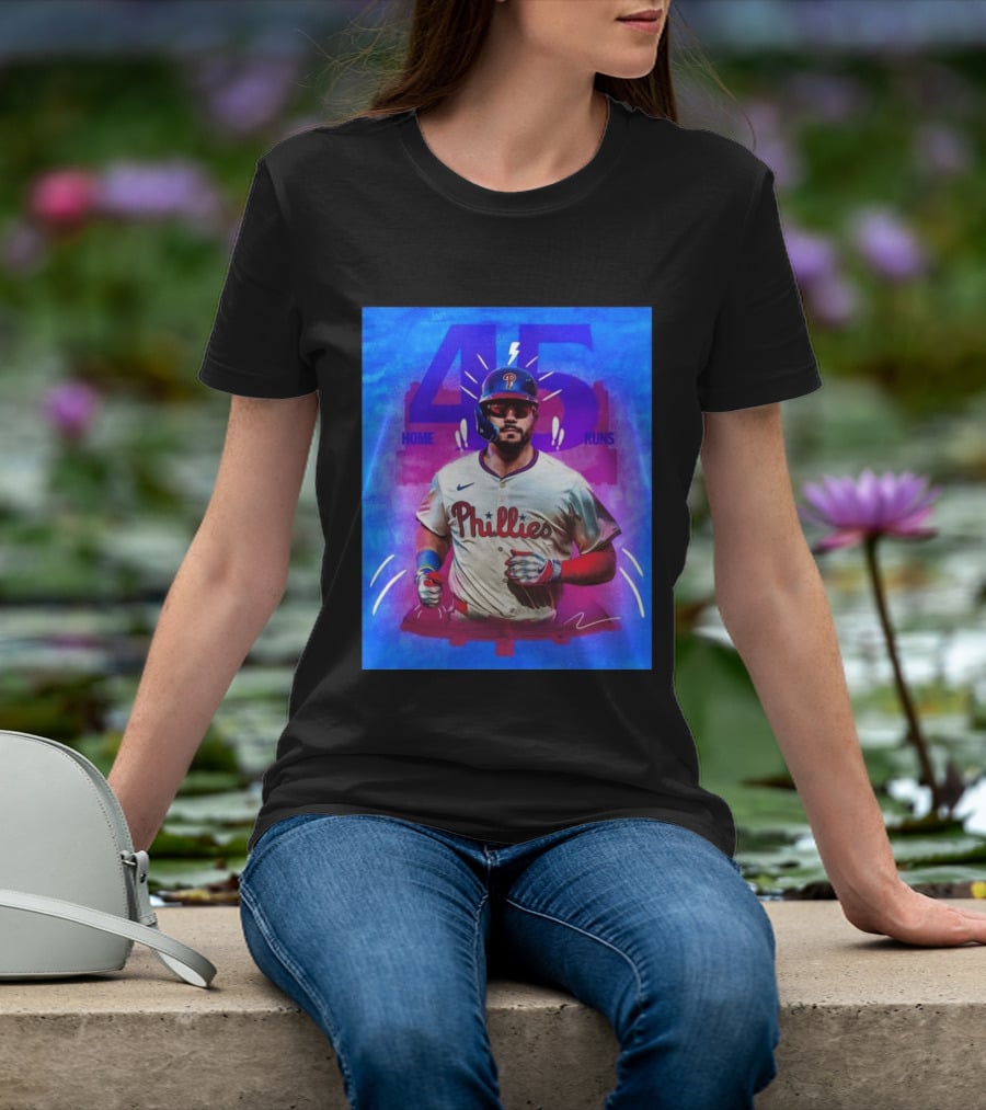 Kyle Schwarber 45 Home Runs Phillies MLB Leaderboard Season T-Shirt