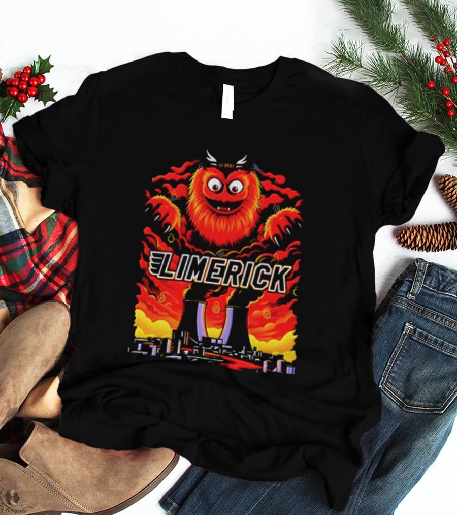 Limerick Gritty Philadelphia Flyers Mascot Hockey 2026 Vintage Plush T-Shirt