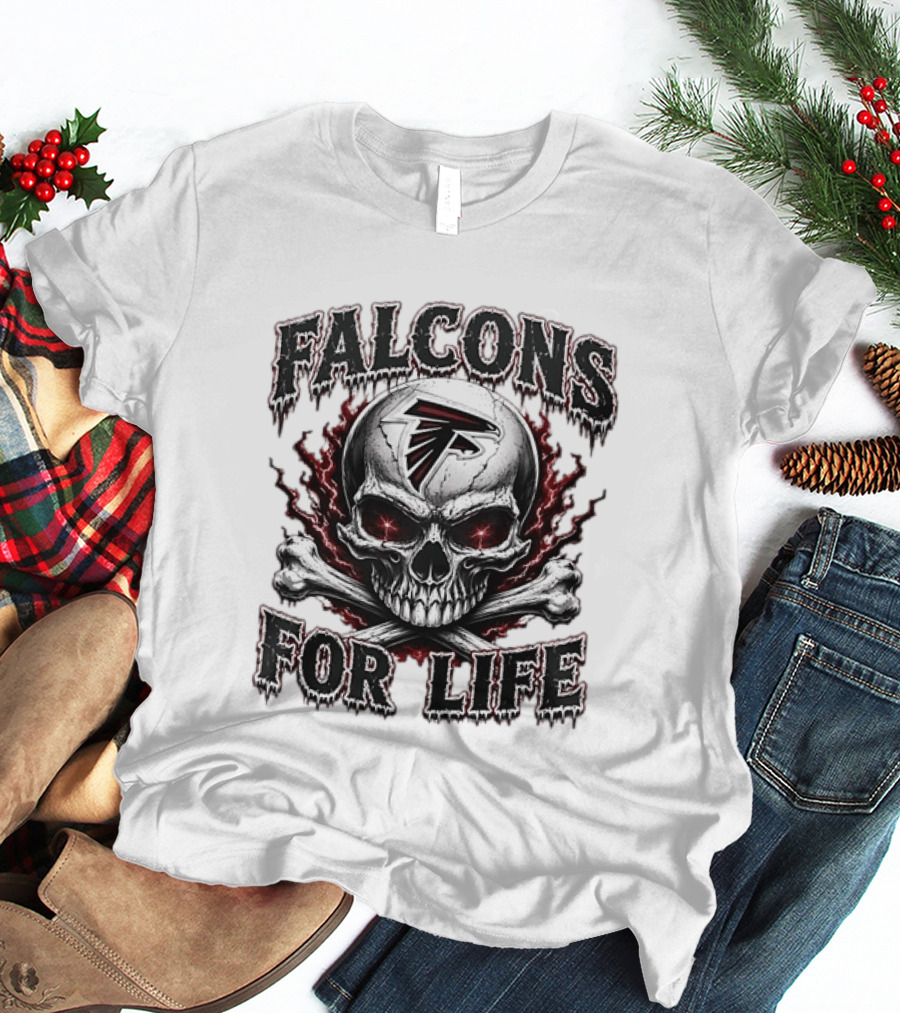 Falcons For Life Skull X Atlanta T-Shirt