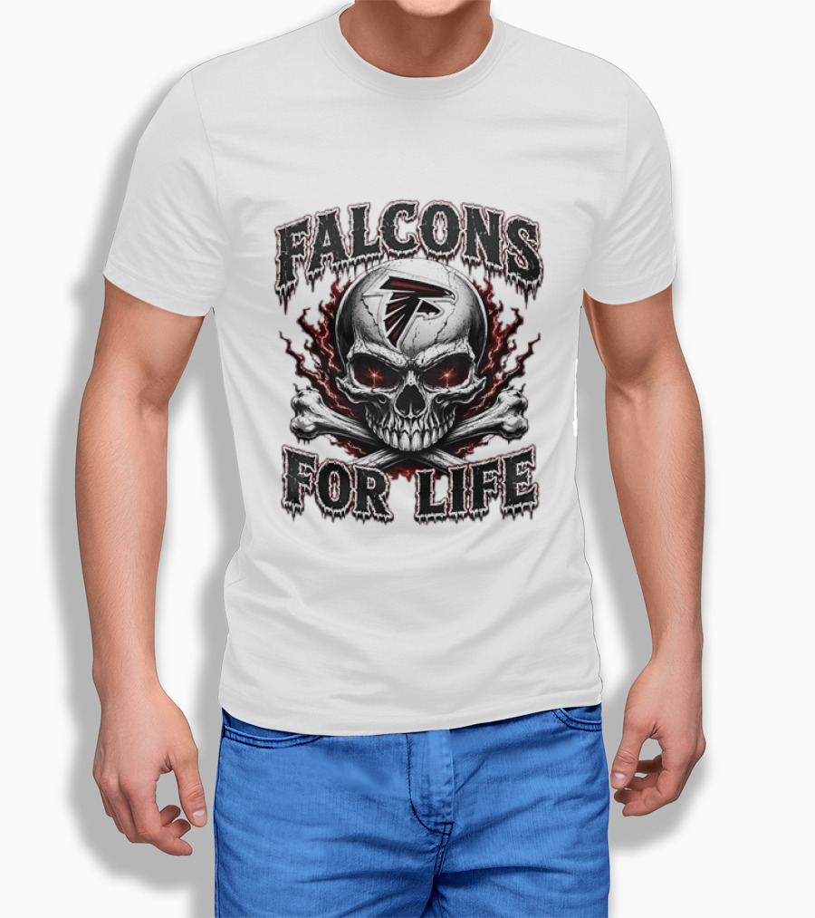 Falcons For Life Skull X Atlanta T-Shirt