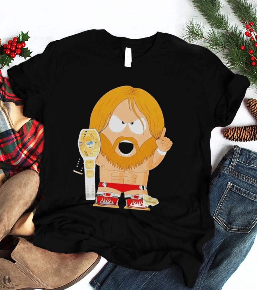 Daniel Bryan Parody Cartoon WWE Champion Belt T-Shirt