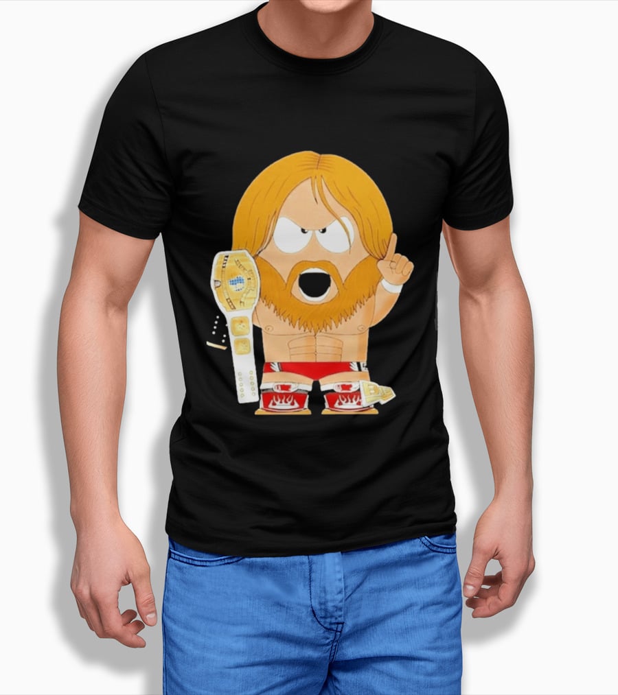 Daniel Bryan Parody Cartoon WWE Champion Belt T-Shirt