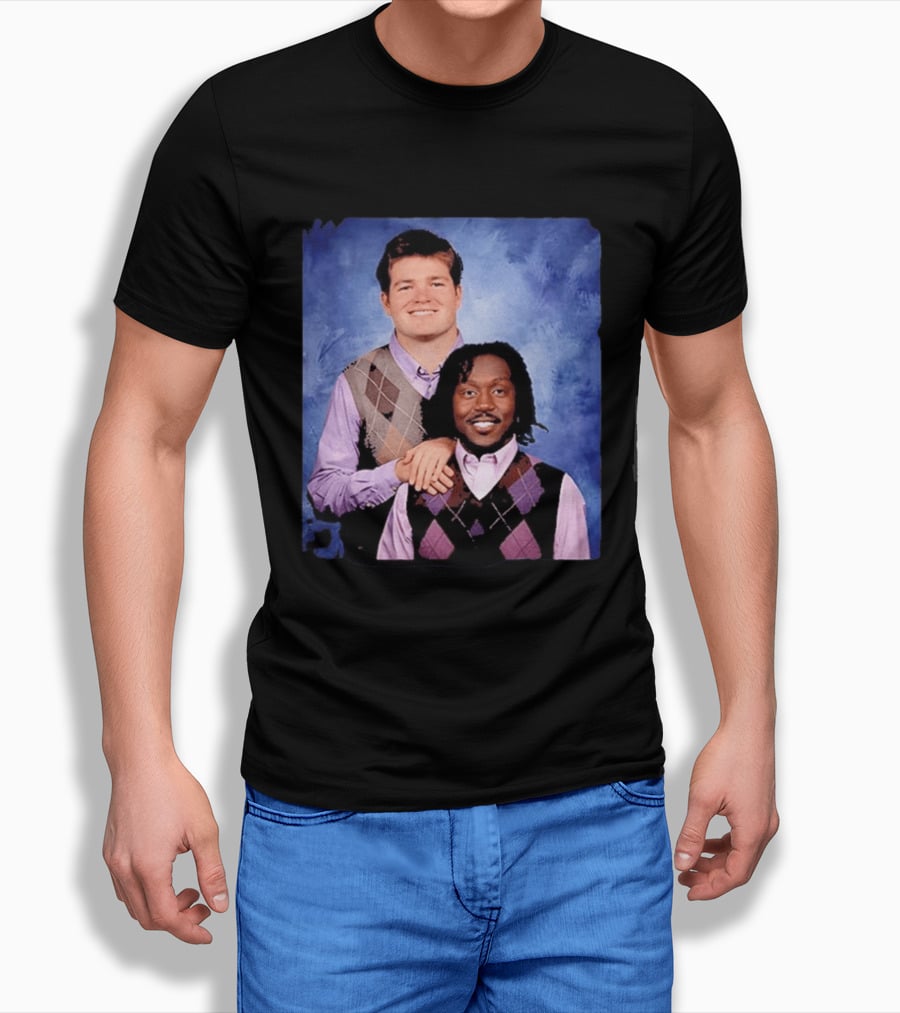 Drake Maye AJ Brown Step Brothers Movie T-Shirt