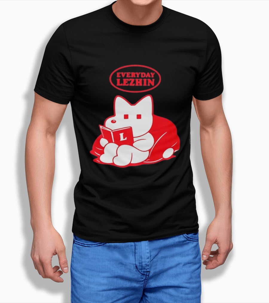 Everyday Lezhin Reading Webtoon Relaxing Cartoon Character With Book T-Shirt