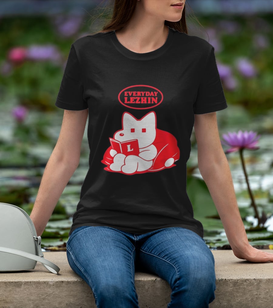 Everyday Lezhin Reading Webtoon Relaxing Cartoon Character With Book T-Shirt