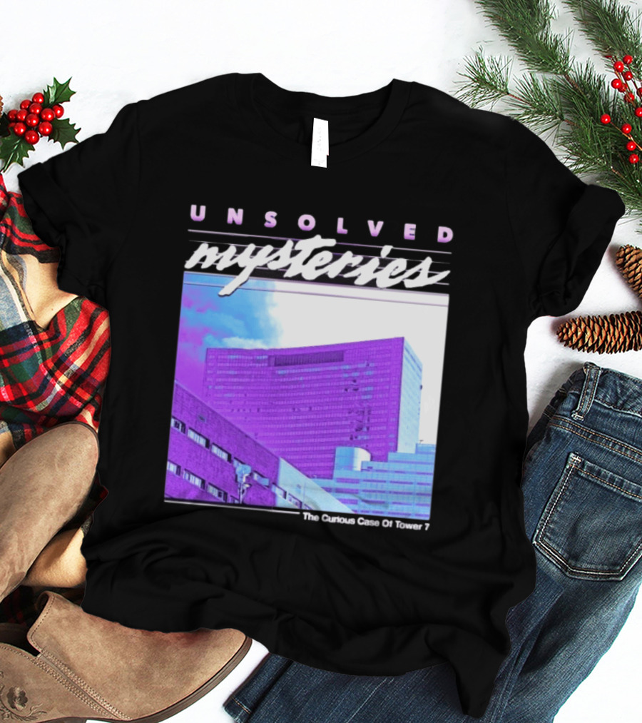 Unsolved Mysteries The Curious Case Of Tower 7 Retro Building T-Shirt
