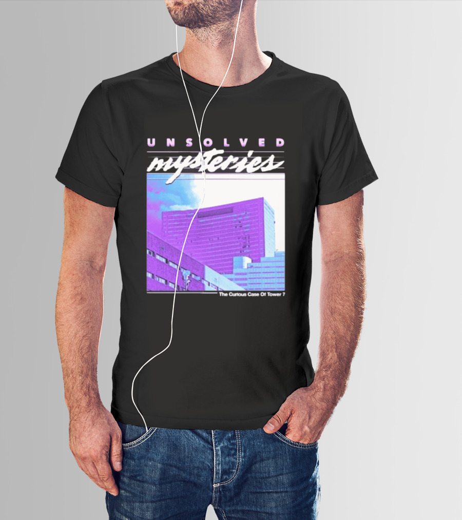 Unsolved Mysteries The Curious Case Of Tower 7 Retro Building T-Shirt