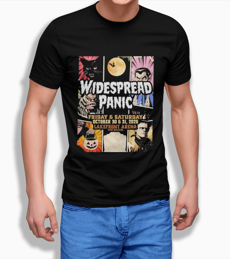 Widespread Panic Halloween Weekend October 30 & 31 2026 Lakefront Arena Event T-Shirt