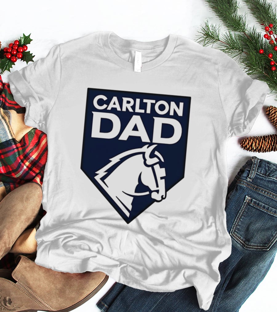 Carlton Dad AFL Father Football Club Horse T-Shirt