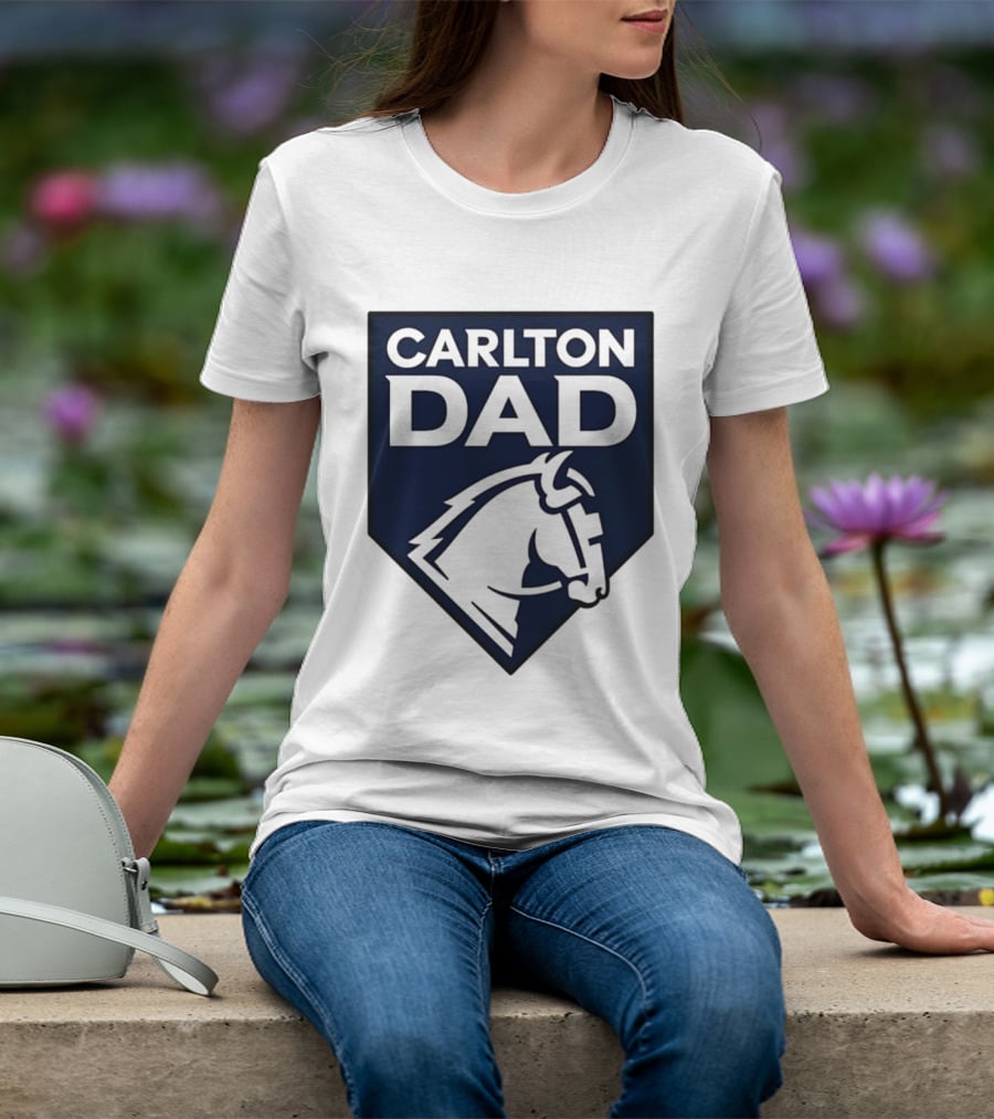 Carlton Dad AFL Father Football Club Horse T-Shirt