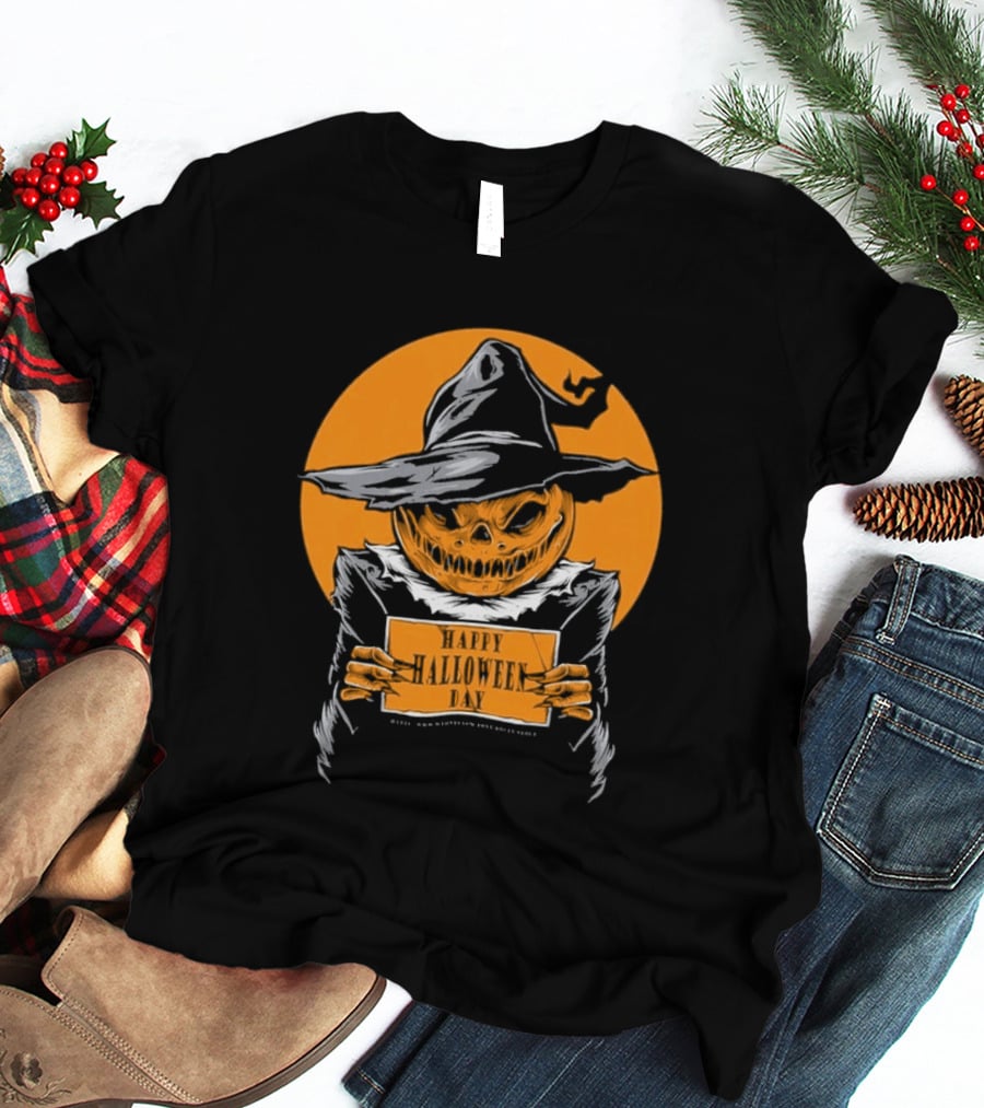 Halloween Pumpkin Witch Vintage Horror Comic Book T-Shirt