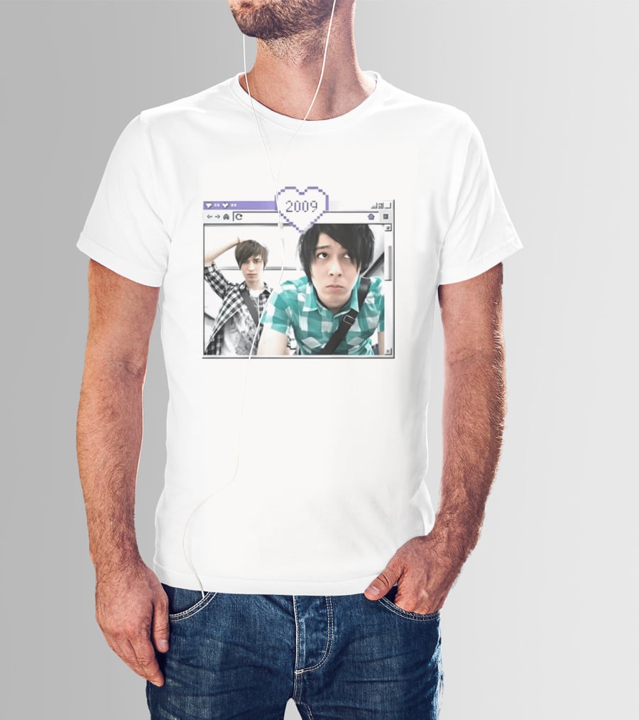Cobra Starship 2009 Browser Window Pixel Heart Photo Frame T-Shirt