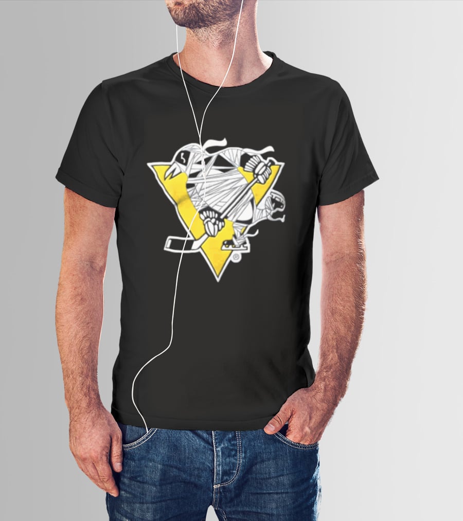 Pittsburgh Penguins Mummy Wrapped Hockey Stick Halloween 26 T-Shirt