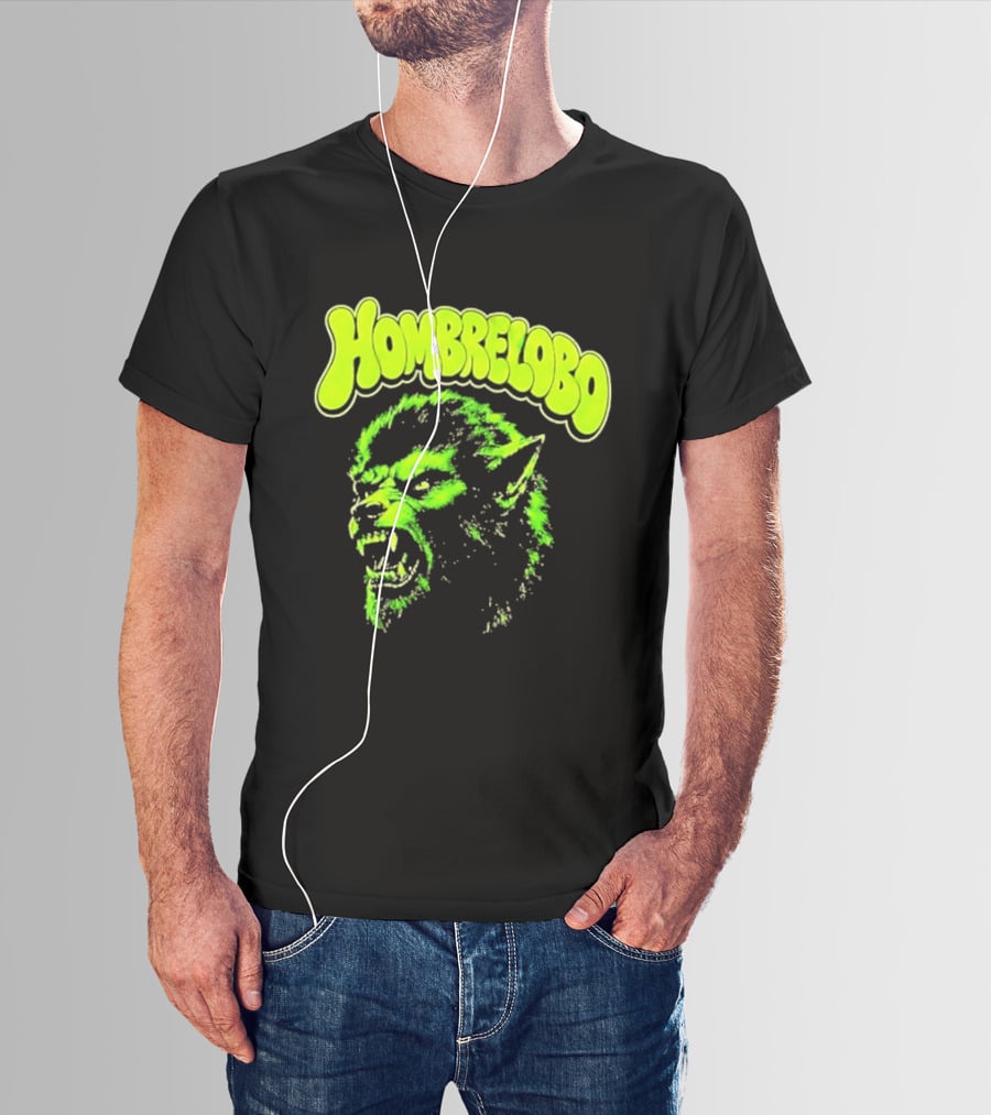 Hombrelobo Werewolf Neon Green Horror T-Shirt