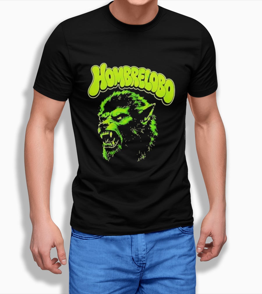Hombrelobo Werewolf Neon Green Horror T-Shirt