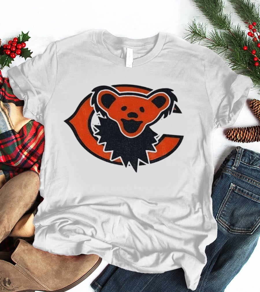 Chicago Bears Grateful Dead Dancing Bear T-Shirt