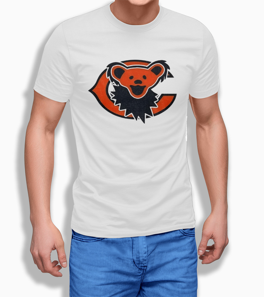 Chicago Bears Grateful Dead Dancing Bear T-Shirt