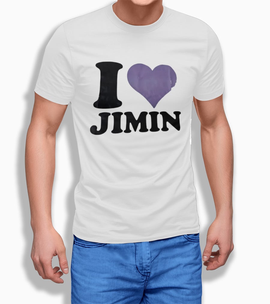 I Love Jimin Heart K Pop BTS Fan Merchandise T-Shirt