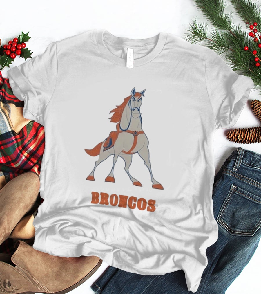 Maximus Broncos Football Horse Denver Broncos T-Shirt