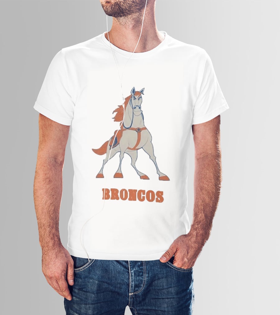 Maximus Broncos Football Horse Denver Broncos T-Shirt
