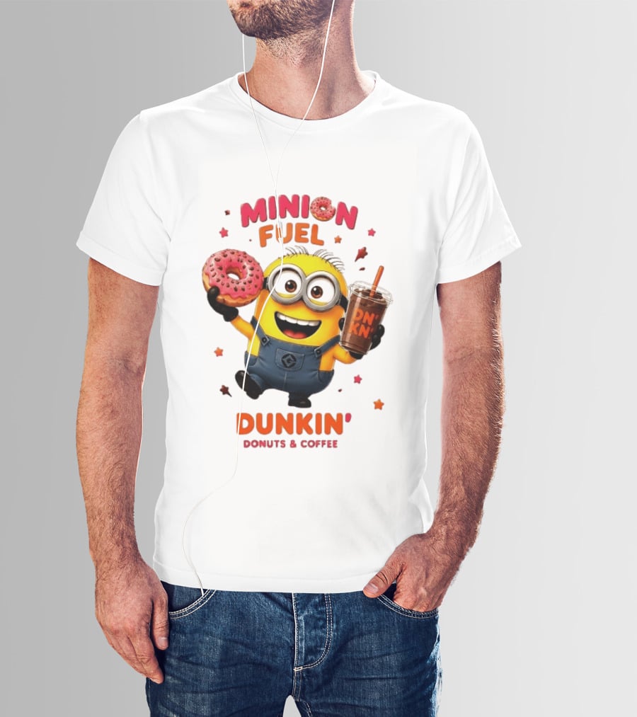 Minion Fuel Dunkin' Donuts Coffee Minions Donut Drink T-Shirt