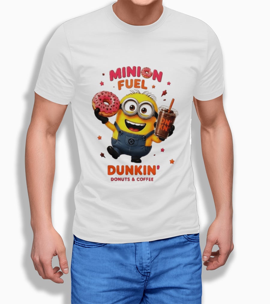 Minion Fuel Dunkin' Donuts Coffee Minions Donut Drink T-Shirt