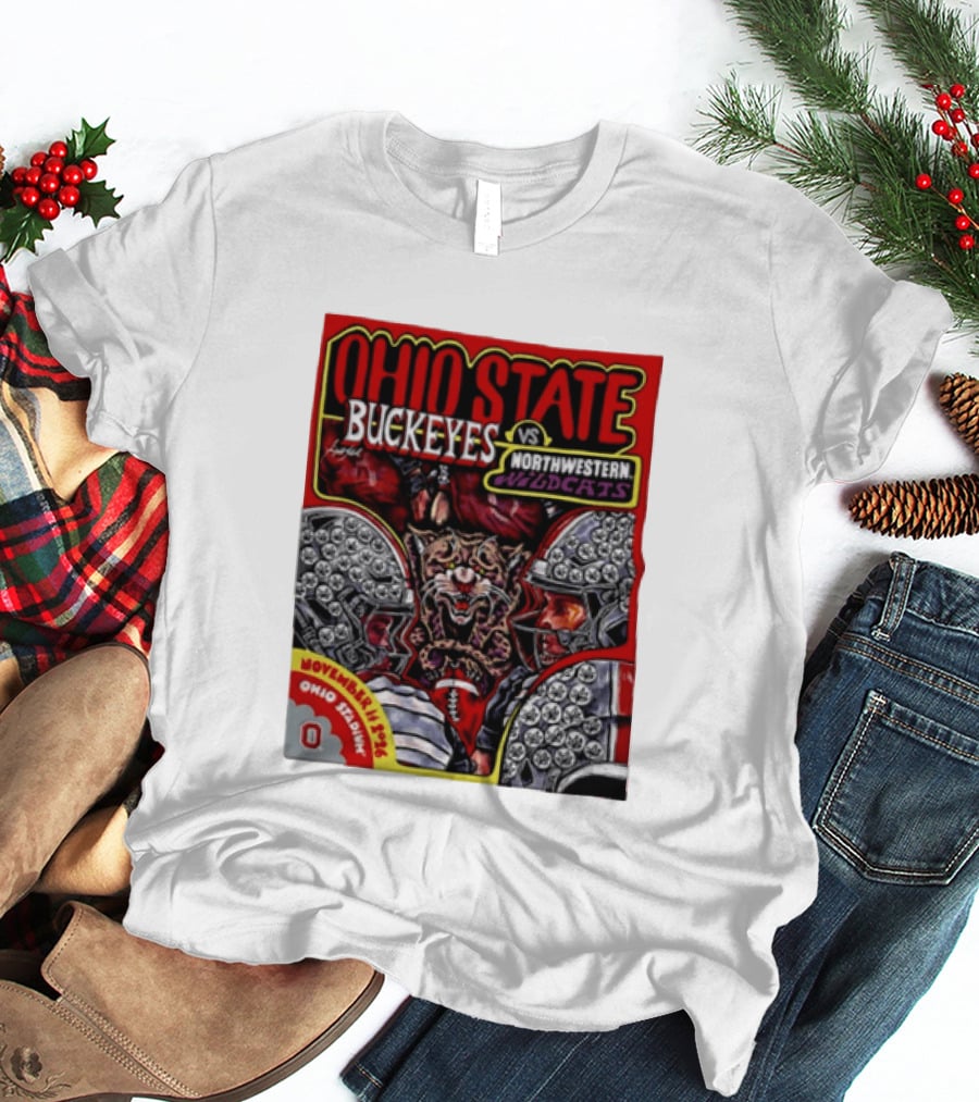Ohio State Buckeyes Vs Northwestern Wildcats 2026 November Rivalry Ohio Stadium T-Shirt