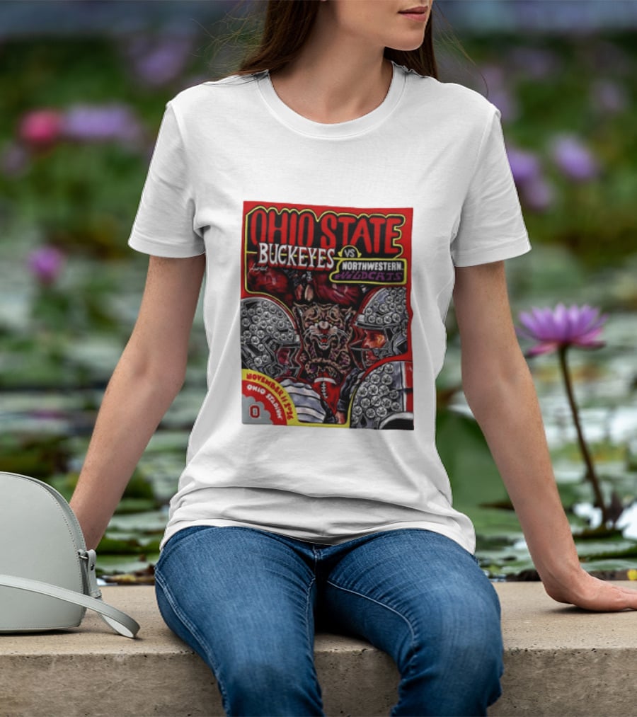Ohio State Buckeyes Vs Northwestern Wildcats 2026 November Rivalry Ohio Stadium T-Shirt