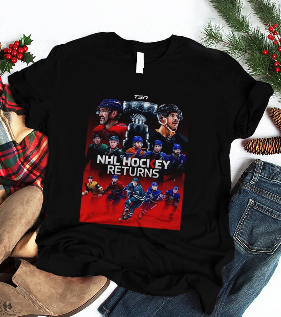 TSN NHL Hockey Returns 2026 2027 Featuring Star Players And Stanley Cup T-Shirt