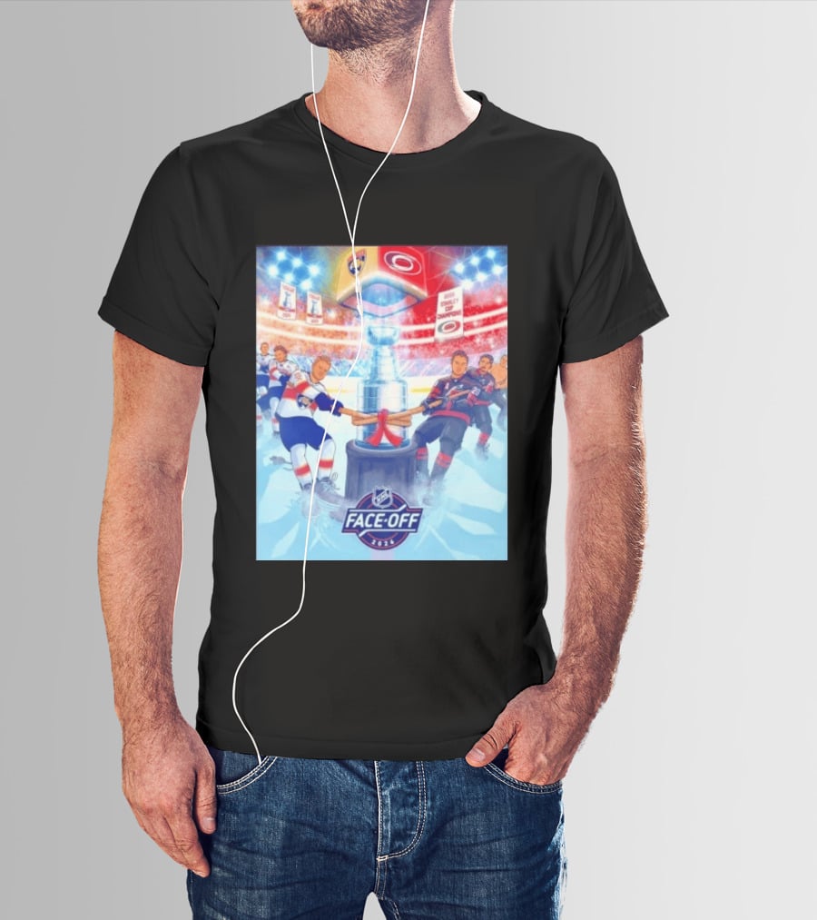 NHL Face Off 2026 Stanley Cup Florida Panthers Vs Carolina Hurricanes Ice Hockey Showdown T-Shirt