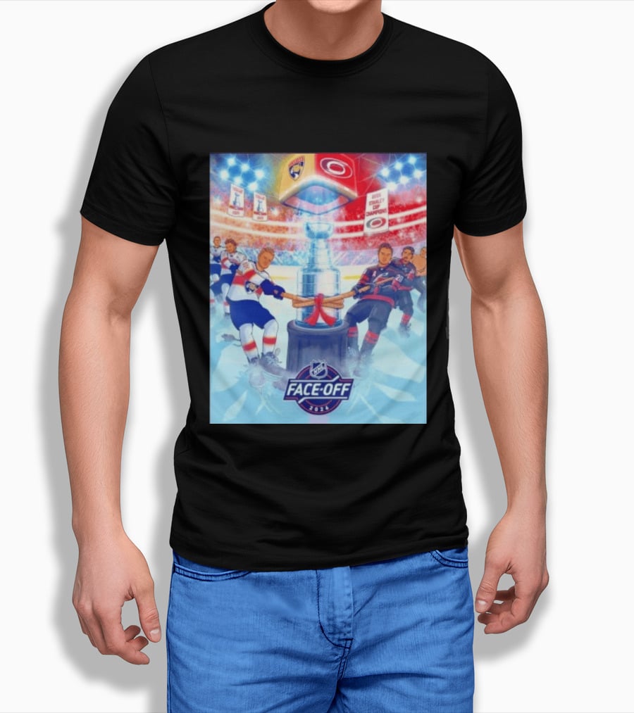 NHL Face Off 2026 Stanley Cup Florida Panthers Vs Carolina Hurricanes Ice Hockey Showdown T-Shirt