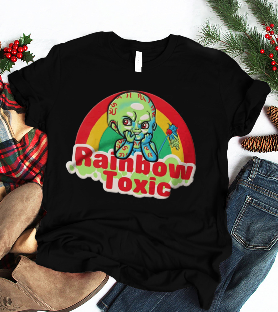 Rainbow Toxic Chucky Green Baby Doll T-Shirt