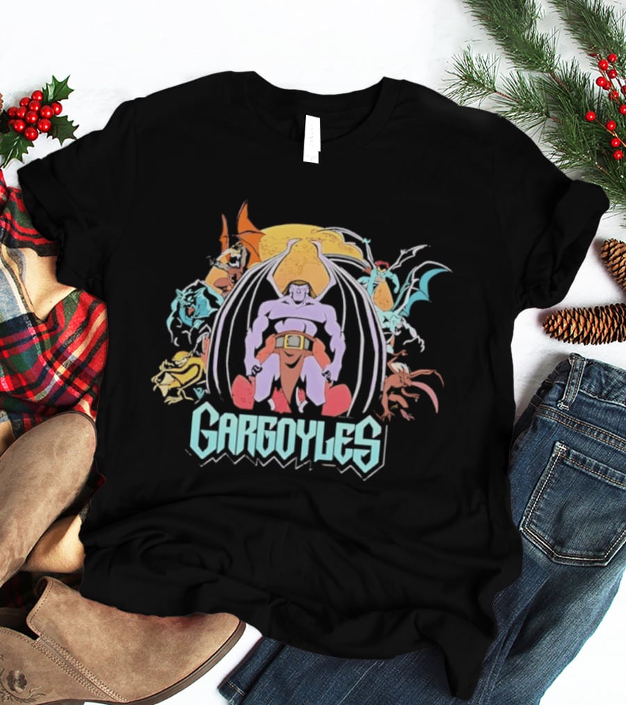 Gargoyles Goliath And Animated Series Characters Collection T-Shirt