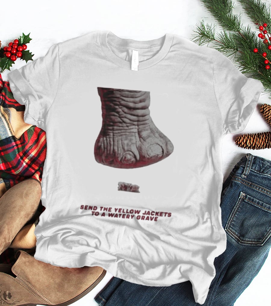 Alabama Hockey Vs Georgia Tech Send The Yellow Jackets To A Watery Grave Vintage Monster Foot T-Shirt