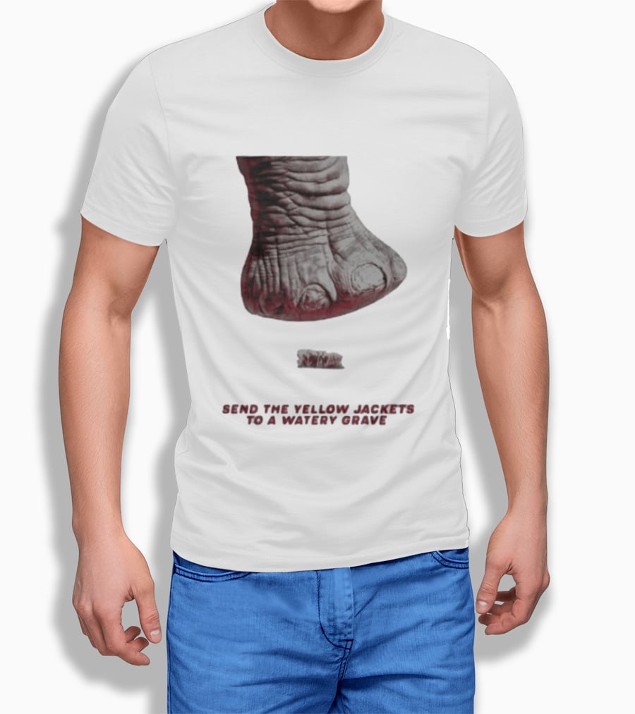 Alabama Hockey Vs Georgia Tech Send The Yellow Jackets To A Watery Grave Vintage Monster Foot T-Shirt