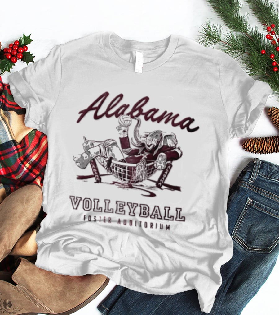 Alabama Volleyball Foster Auditorium Elephant T-Shirt