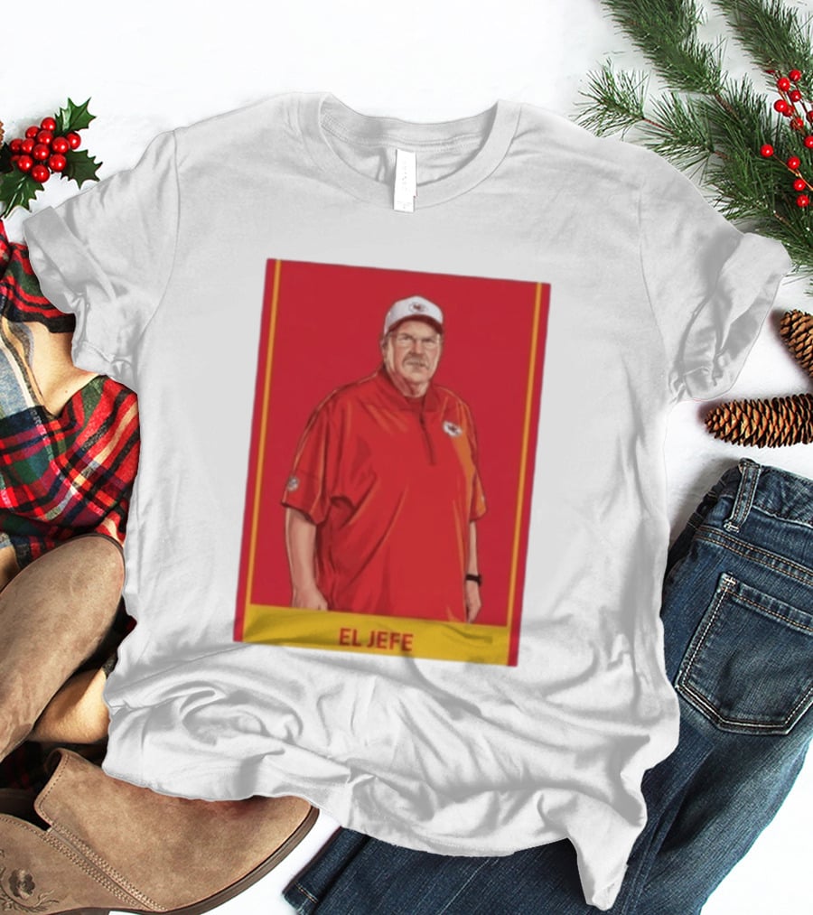Andy Reid El Jefe Kansas City Chiefs Coach Red Chiefs T-Shirt