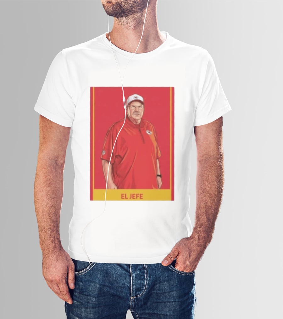 Andy Reid El Jefe Kansas City Chiefs Coach Red Chiefs T-Shirt