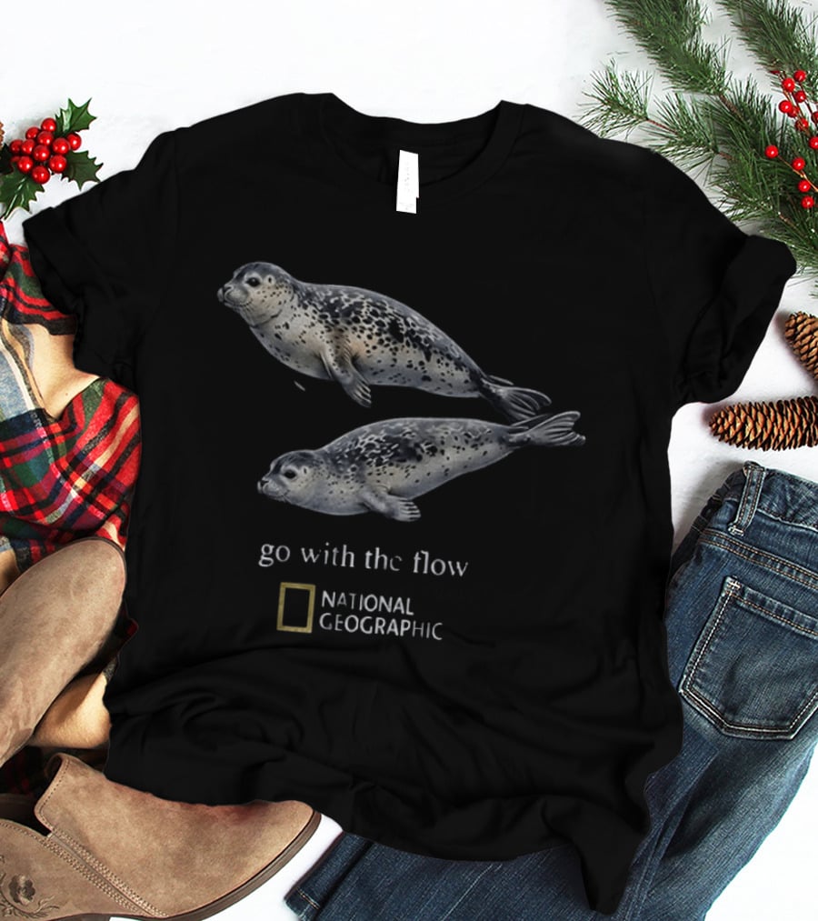 Seal Go With The Flow National Geographic Wildlife Conservation Collaboration T-Shirt