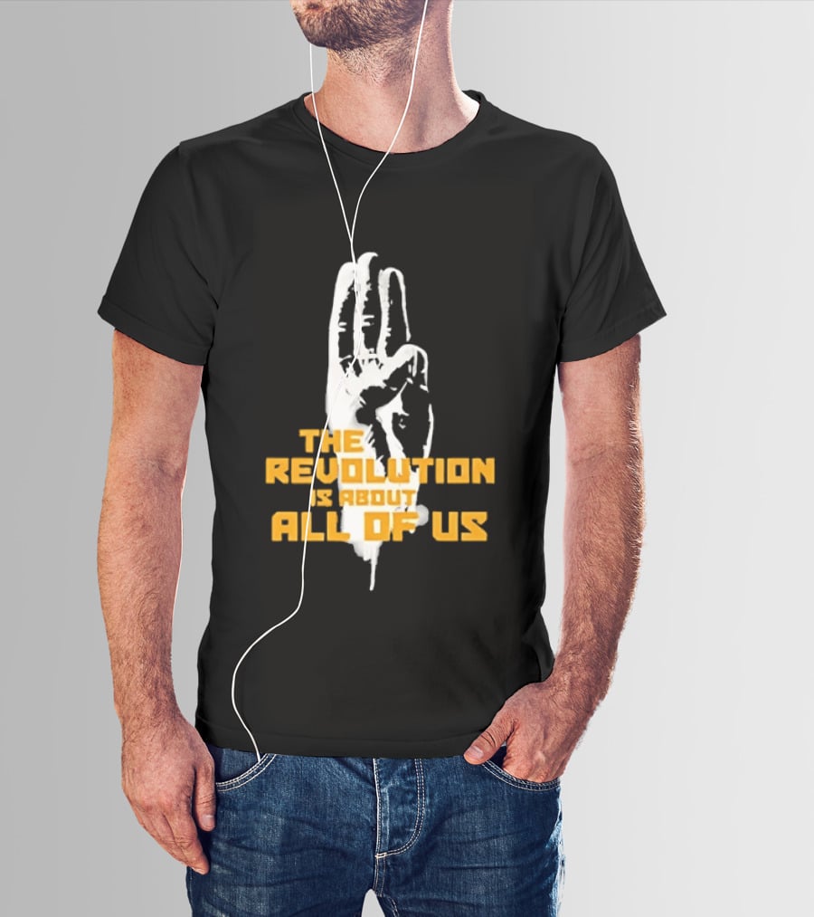 The Revolution Is About All Of Us Hunger Games Three Finger Salute T-Shirt