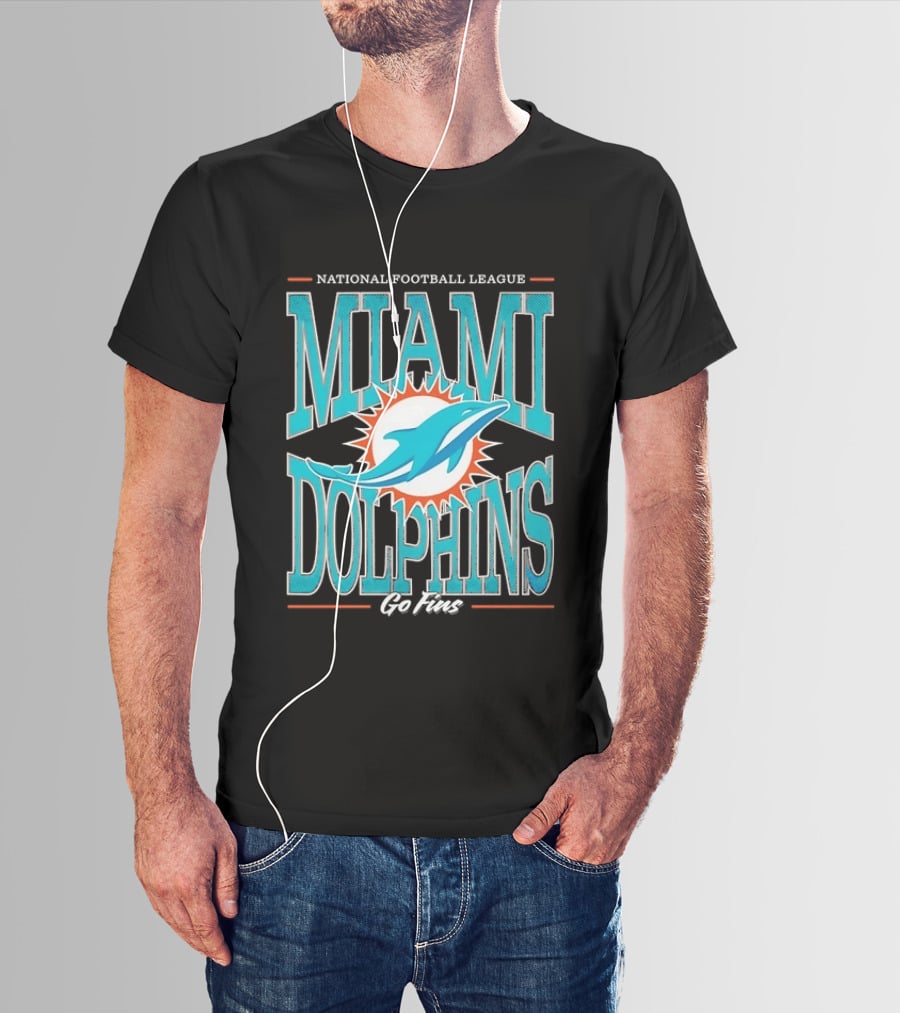 National Football League Miami Dolphins Go Fins T-Shirt