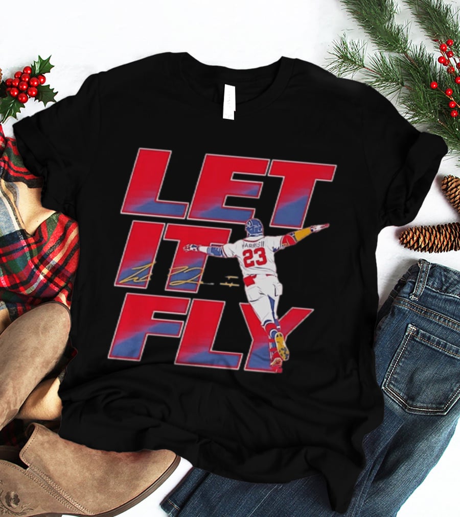 Let It Fly Michael Harris II 23 Atlanta Braves Baseball T-Shirt