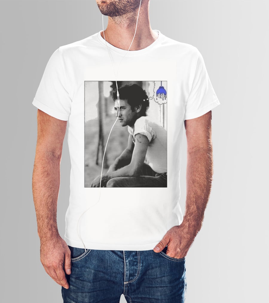 Jack White Hollywood Palladium Los Angeles CA Mon September 28th 2026 Contemplative Man With Blue Thinking Cloud T-Shirt