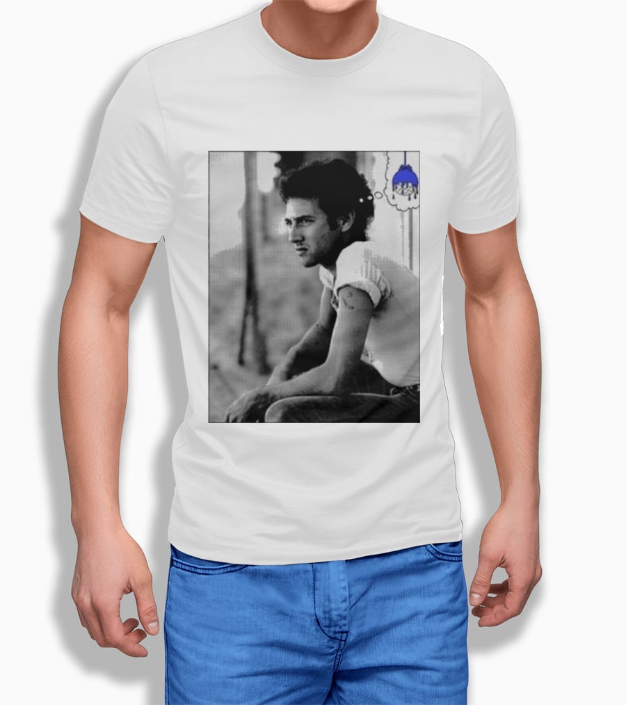 Jack White Hollywood Palladium Los Angeles CA Mon September 28th 2026 Contemplative Man With Blue Thinking Cloud T-Shirt