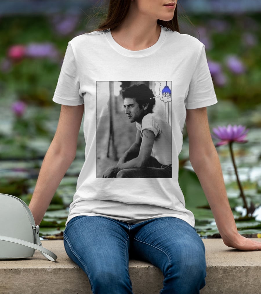 Jack White Hollywood Palladium Los Angeles CA Mon September 28th 2026 Contemplative Man With Blue Thinking Cloud T-Shirt