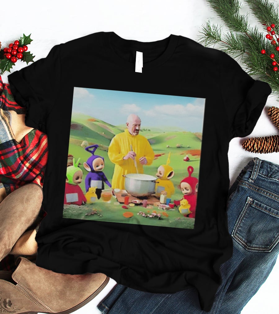 Breaking Bad Walter White Cooking With Teletubbies Scene T-Shirt