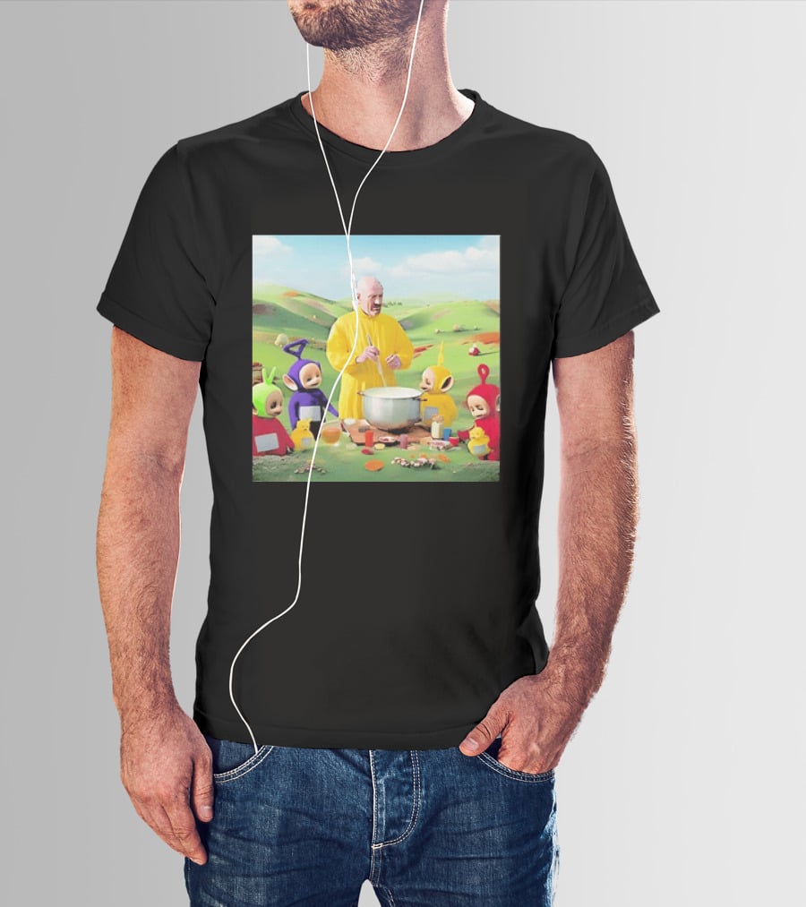 Breaking Bad Walter White Cooking With Teletubbies Scene T-Shirt