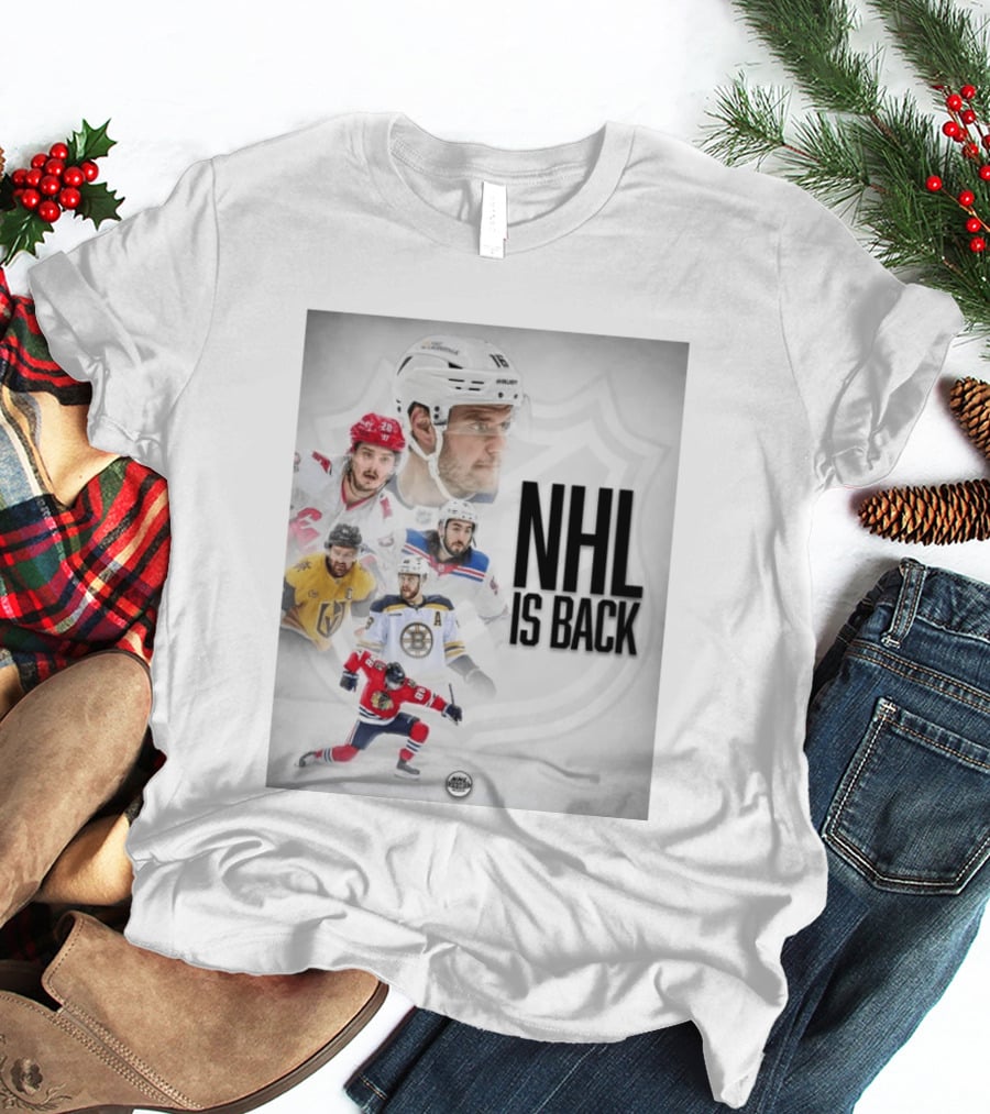 NHL 2026 2027 Is Back Featuring Iconic Players And Teams Like Boston Vegas Florida Carolina T-Shirt